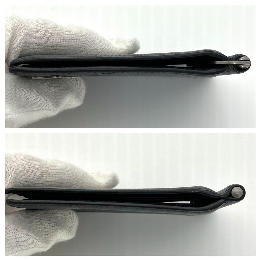 PRADA プラダ サフィアーノ メタル マネークリップ カードケース 二つ折り