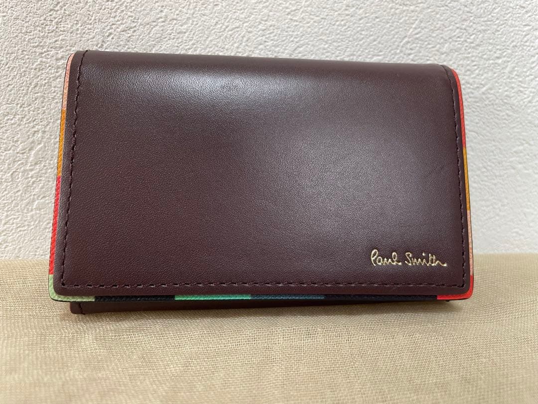 【超美品】Paul Smith 名刺入れ ダークブラウン