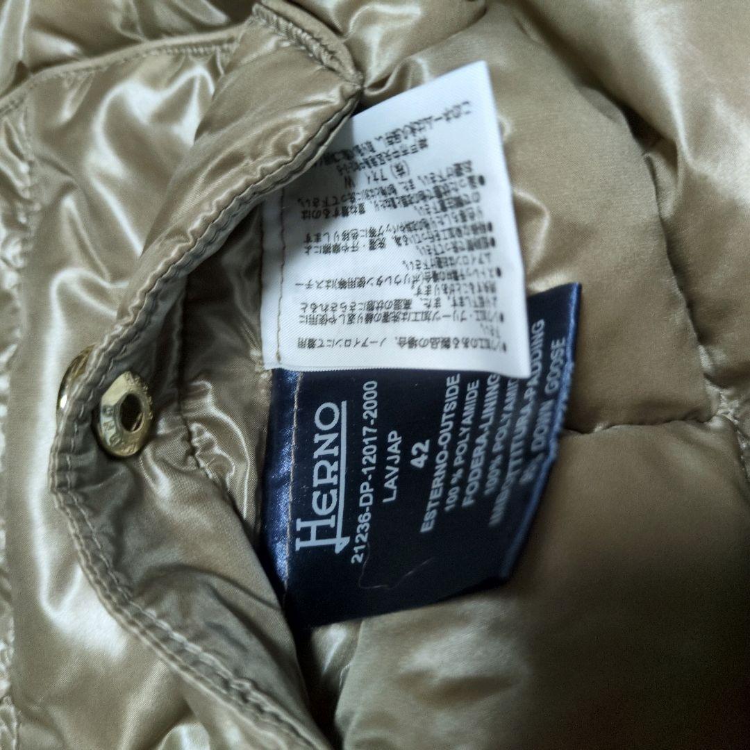 HERNO　ヘルノ ダウンジャケット ジップアップ 42サイズ