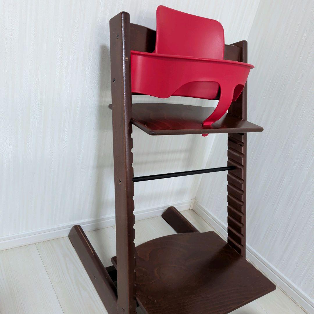 ストッケ　トリップトラップ　ベビーチェア　ウォールナット　ベビーセットV3