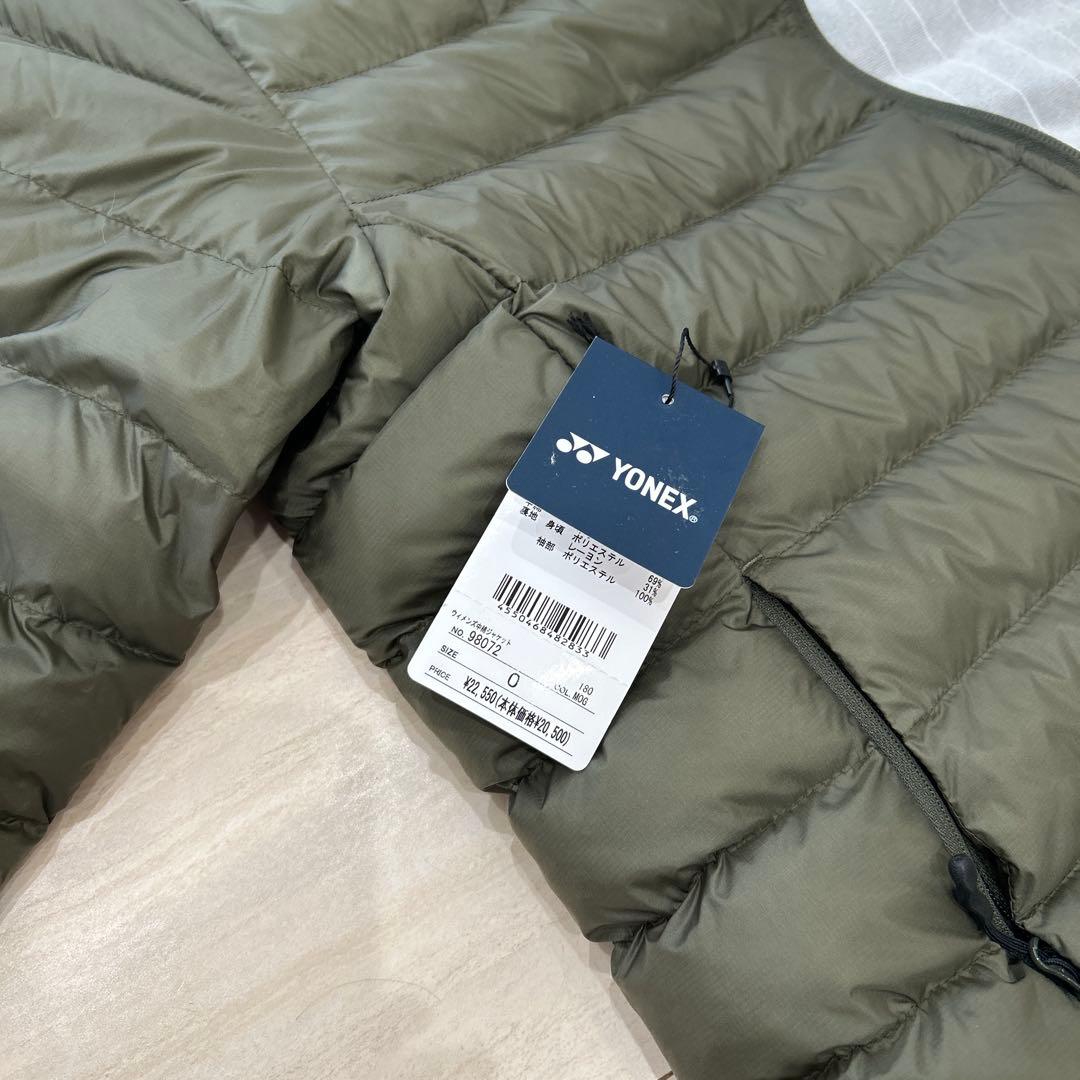 新品ヨネックス YONEX テニス 中 綿ジャケットモスグリーン女性用