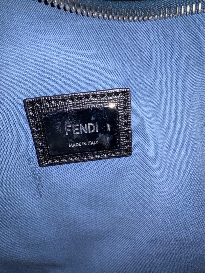 美品❗️FENDI ロールバッグ　バグズアイ トートバッグ ブラック