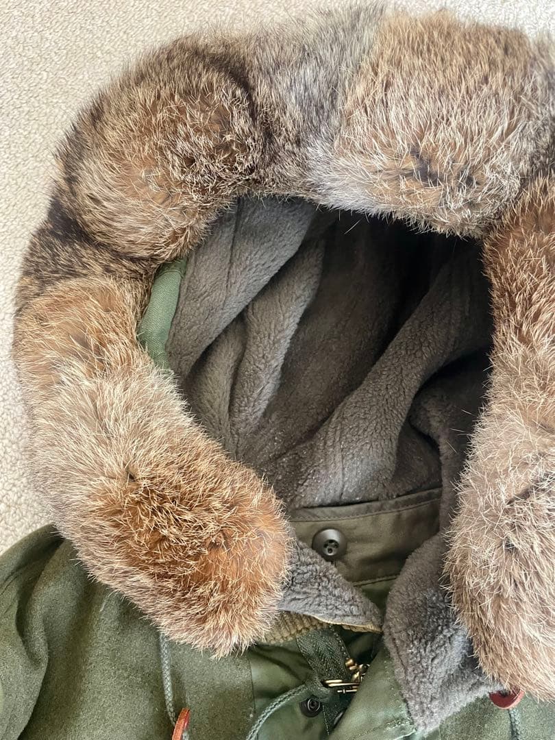 Ink インク リメイク ライナー ファー付きモッズコート S ミリタリー