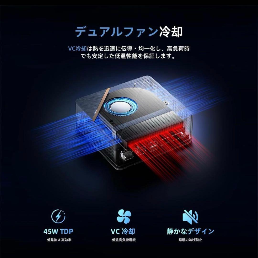 【新品】ミニPC AMD Ryzen 7 8845HS 8コア16スレッド