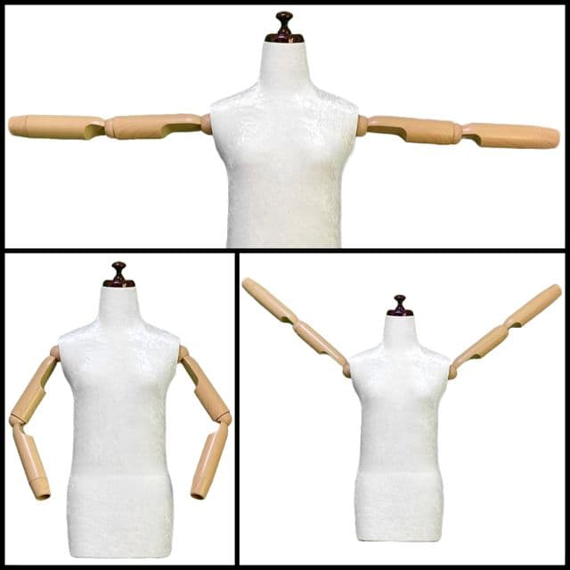 和装トルソー　着付け練習用ボディ　和装ボディ可動腕　着付けマネキン腕付き
