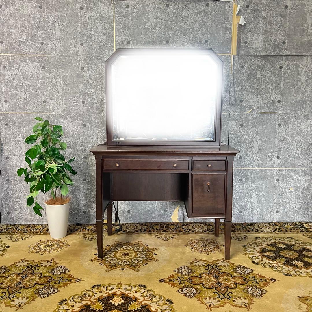 ꧁マルニ木工 maruni꧂ドレッサー&チェアセット 鏡 化粧台 ミラー メイク