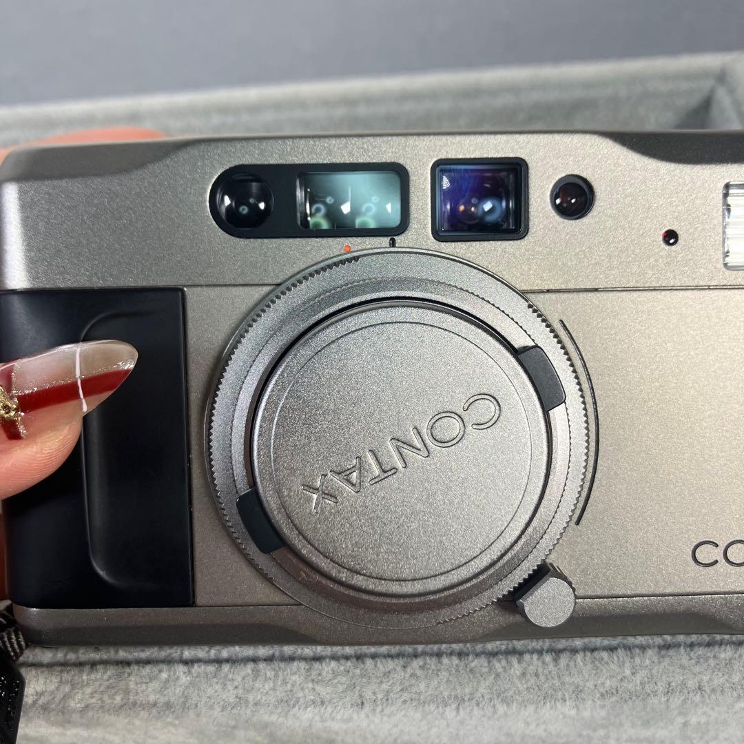 【美品】CONTAX Tvs シルバー コンパクトフィルムカメラ