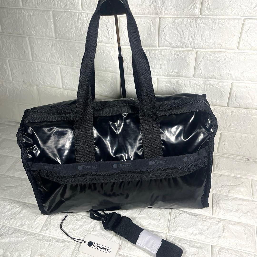 ほぼ新品 LeSportsac ブラック ボストンバッグレスポートサック