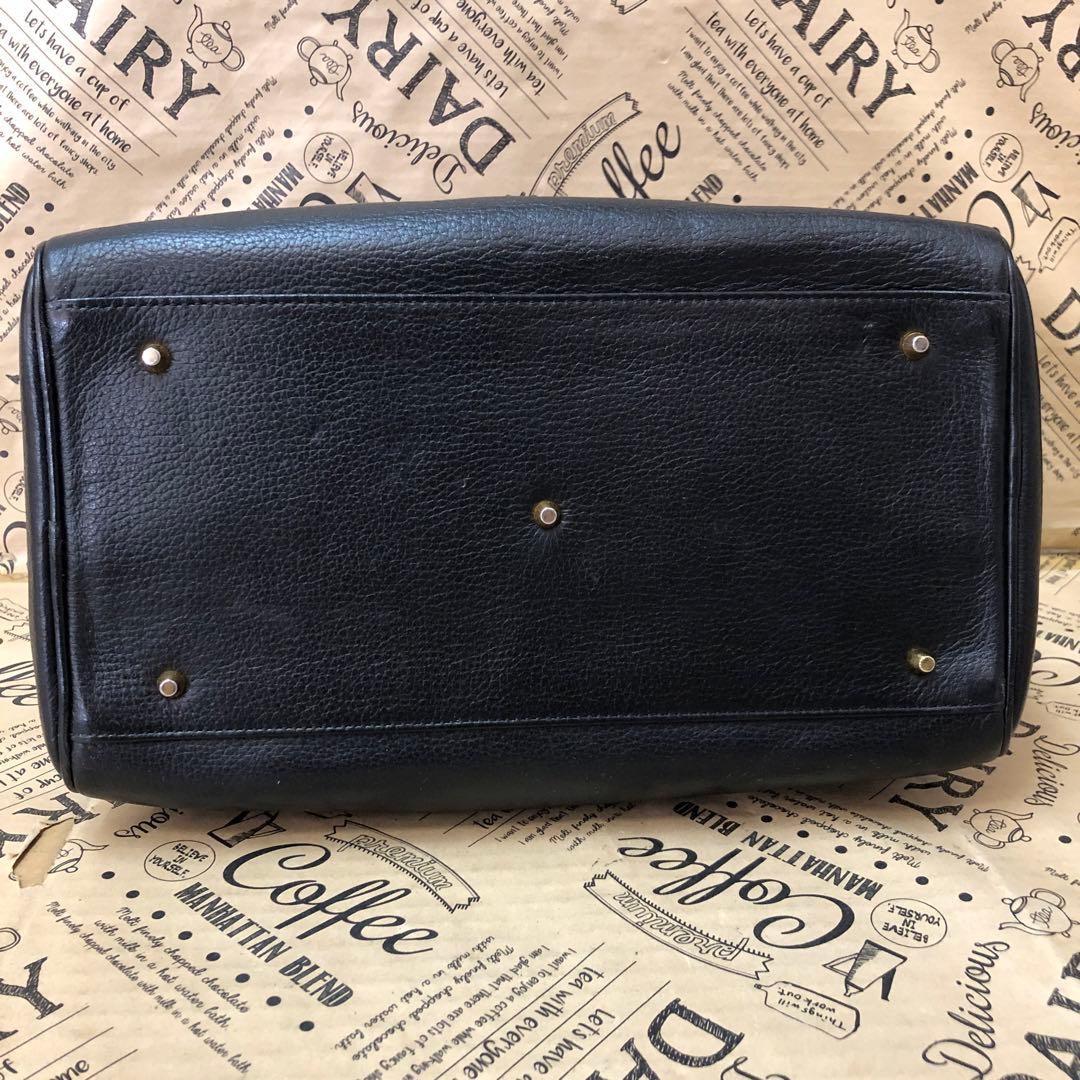 バーバリー ハンド ミニボストンバッグ 革 チェック 黒 フォーマル FV35