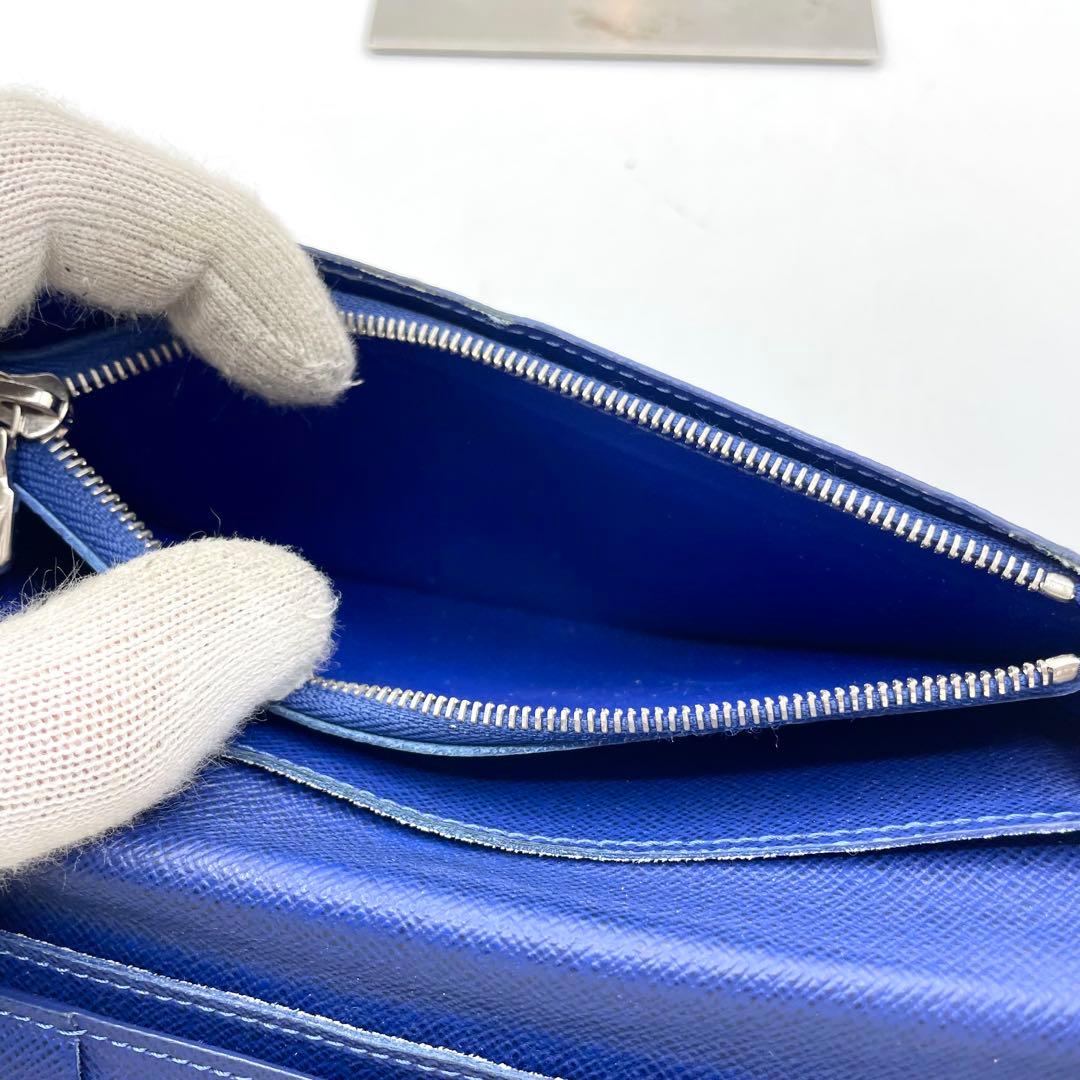 ルイヴィトン ポルトフォイユ・ブラザ 長財布 モノグラム タイガラマ ブルー