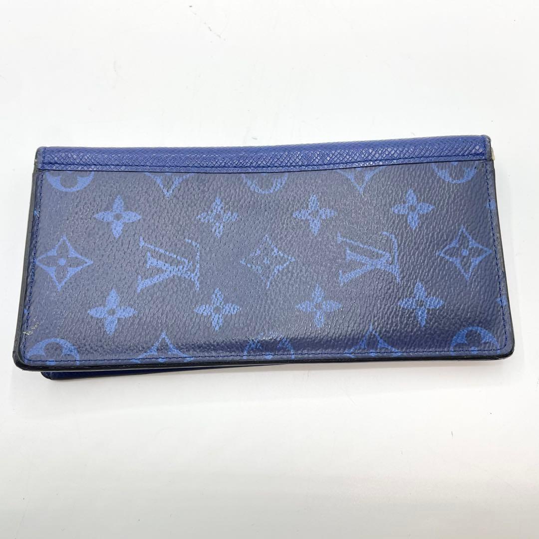 ルイヴィトン ポルトフォイユ・ブラザ 長財布 モノグラム タイガラマ ブルー