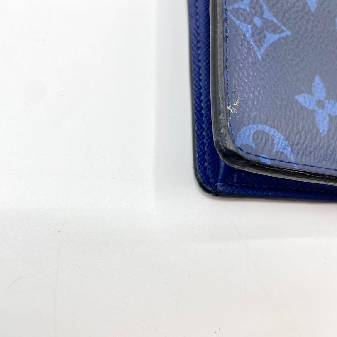 ルイヴィトン ポルトフォイユ・ブラザ 長財布 モノグラム タイガラマ ブルー