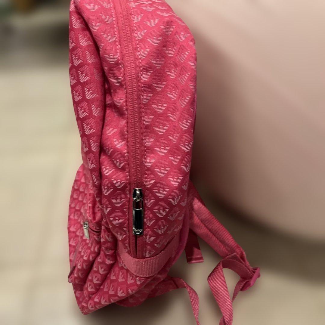Keito　アルマーニ　ジュニア バックパック　ピンクロゴ