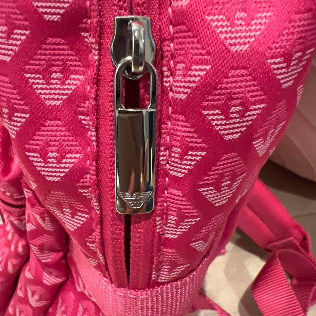 Keito　アルマーニ　ジュニア バックパック　ピンクロゴ