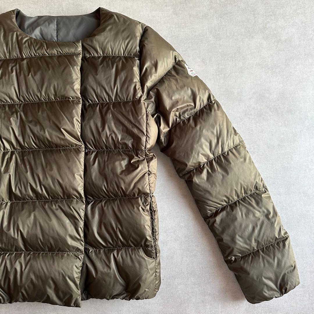 美品▲PYRENEXピレネックス/CANNESダウンコート▲カーキ　サイズ40