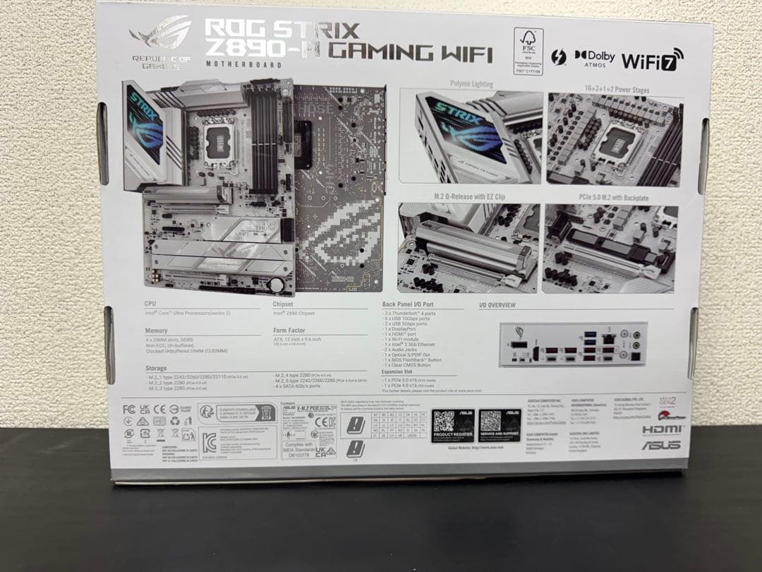 ASUS ROG STRIX Z890-A GAMING WIFI マザーボード