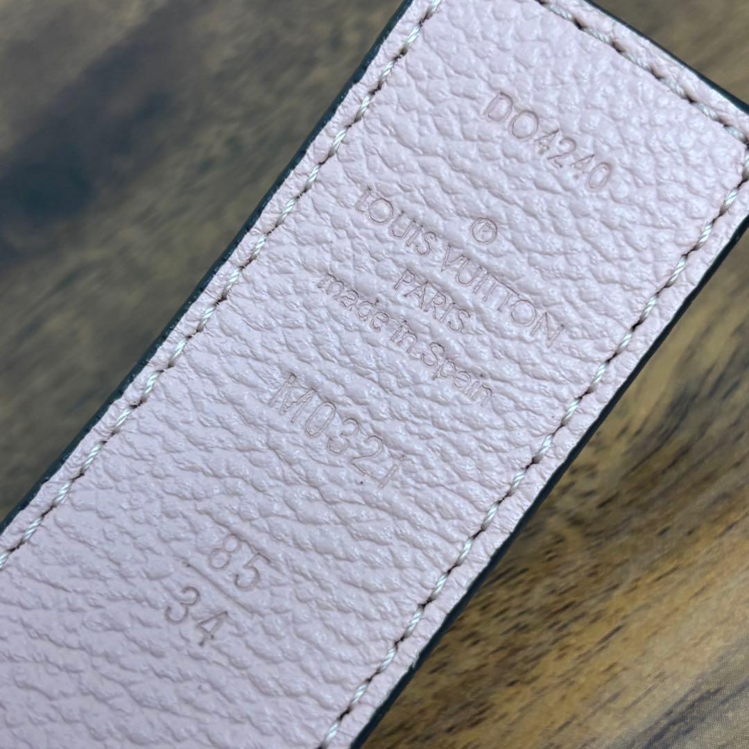 【極美品】ルイヴィトン サンチュールLV M0321 ベルトモノグラム85/34