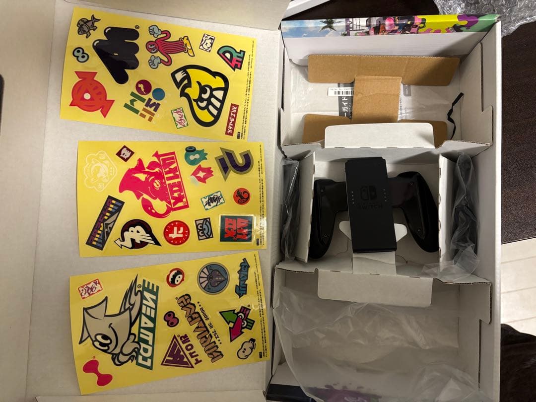 Switch 本体セット完備品+おまけSD128GB+ケーブル類付