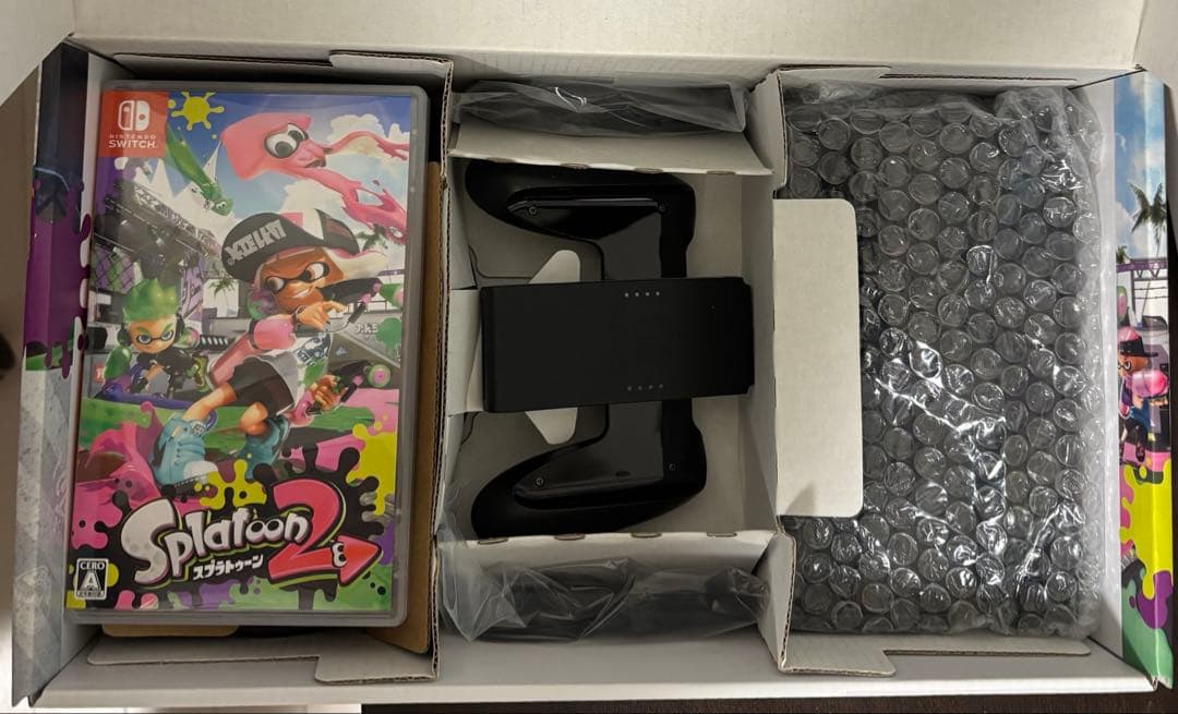 Switch 本体セット完備品+おまけSD128GB+ケーブル類付