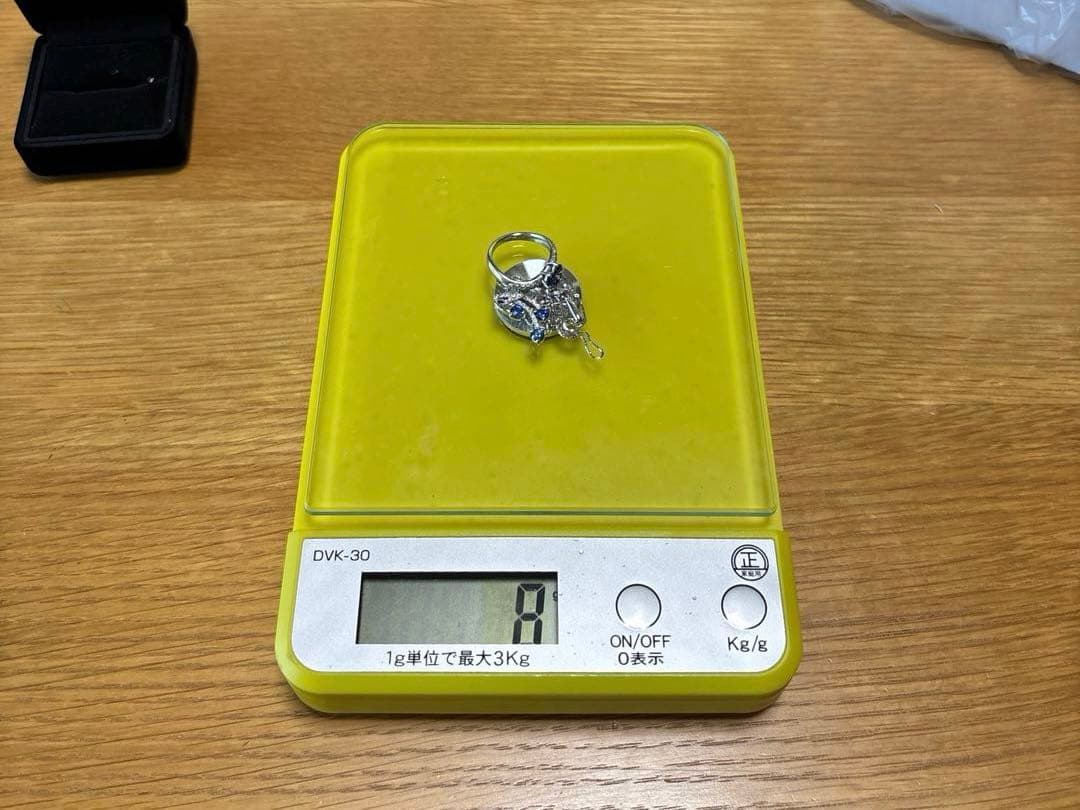 限界価格　K18WG サファイアリング・ネックレスセット