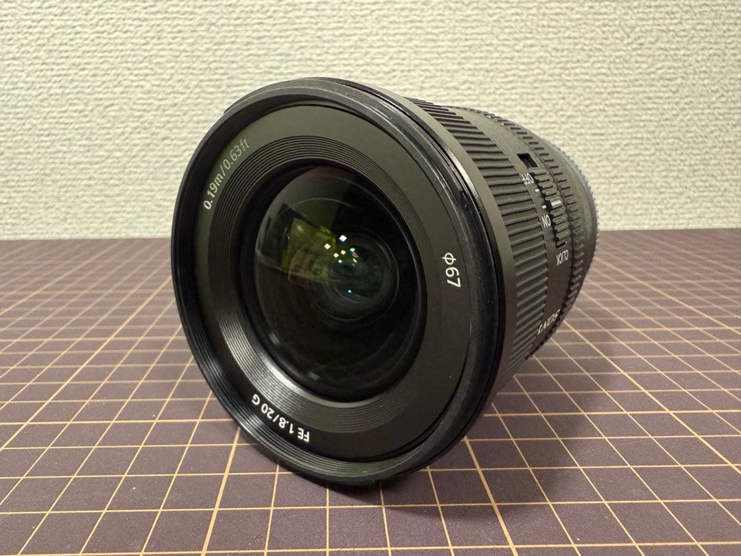 【美品】 SONY FE 20mm F1.8 G レンズ