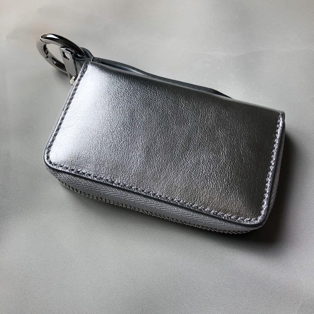 J&M DAVIDSON カーキーポーチ シルバー　※傷あり