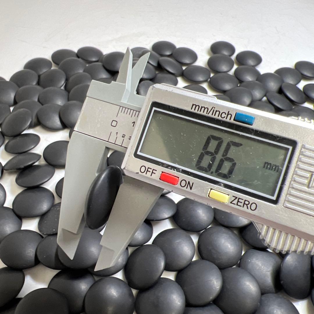 日向産スワブテ那智黒碁石　木箱付　1892g 東Y7-0912①