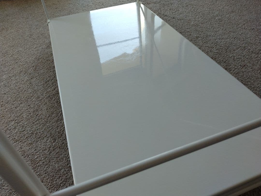 【美品】MUJI無印 スチールユニットシェルフ小3段ワイド86cmライトグレー