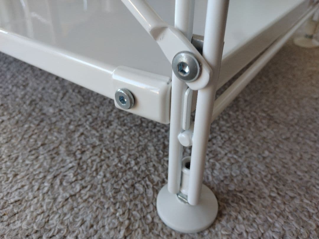 【美品】MUJI無印 スチールユニットシェルフ小3段ワイド86cmライトグレー