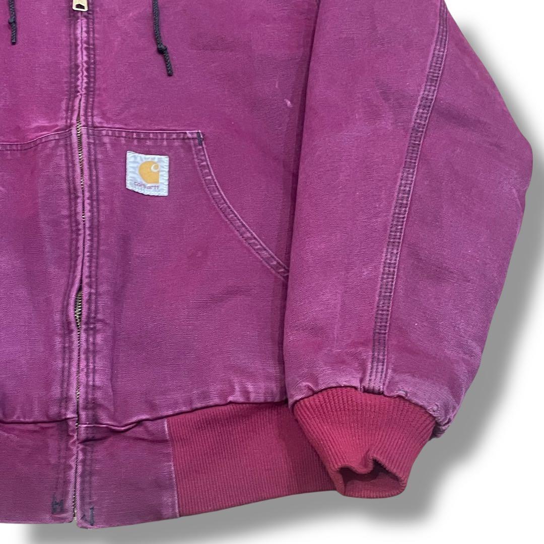 80s Carhartt カーハート アクティブジャケット えんじ