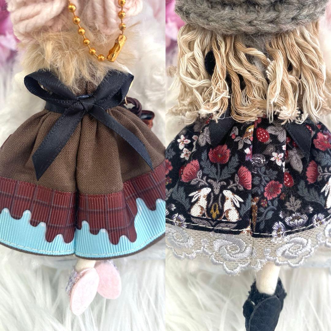 タナトスさん専用❤️カメリア柄❤️ドールチャーム❤️ハンドメイド❤️カントリードール