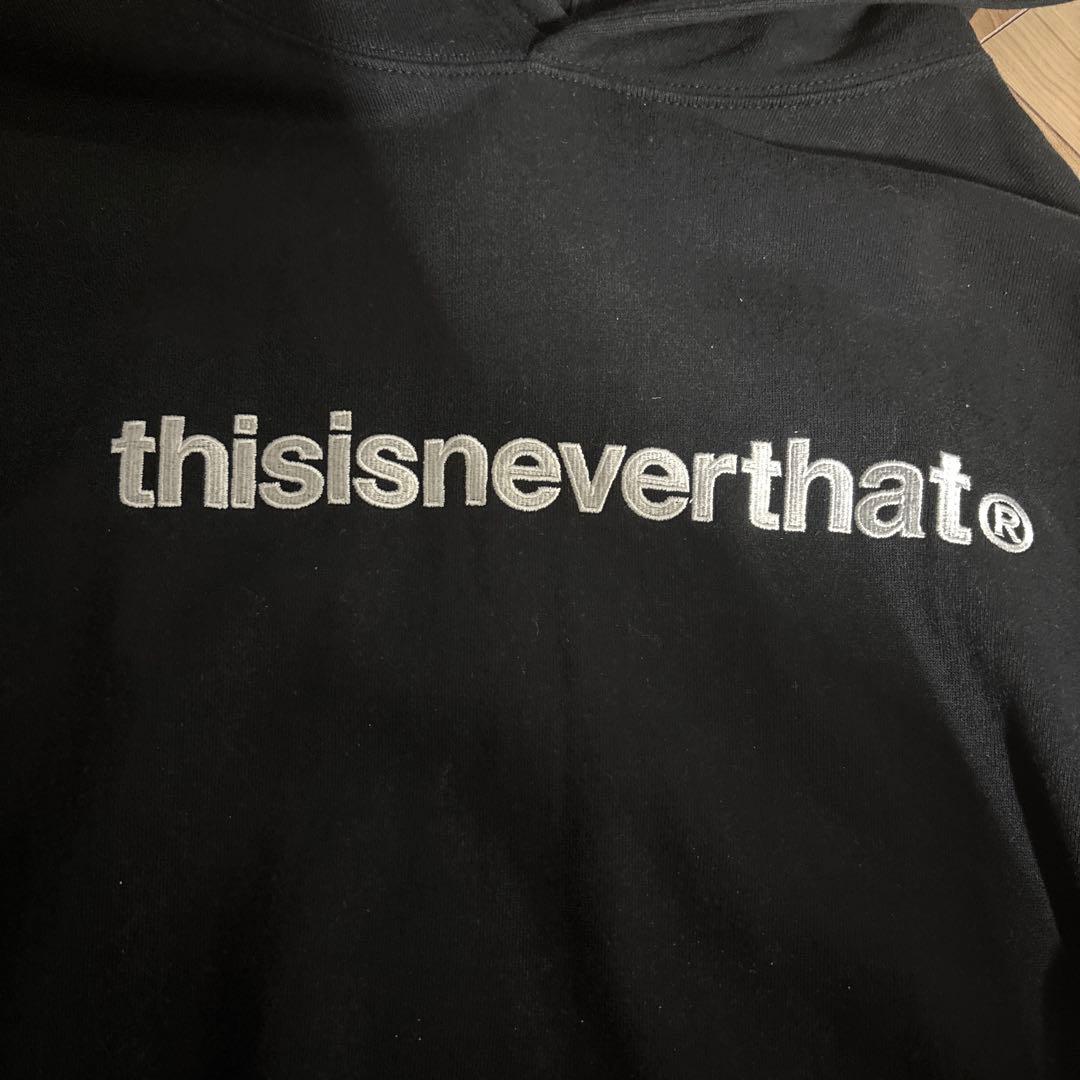 thisisneverthat ブラック パーカー TN24TSWH001