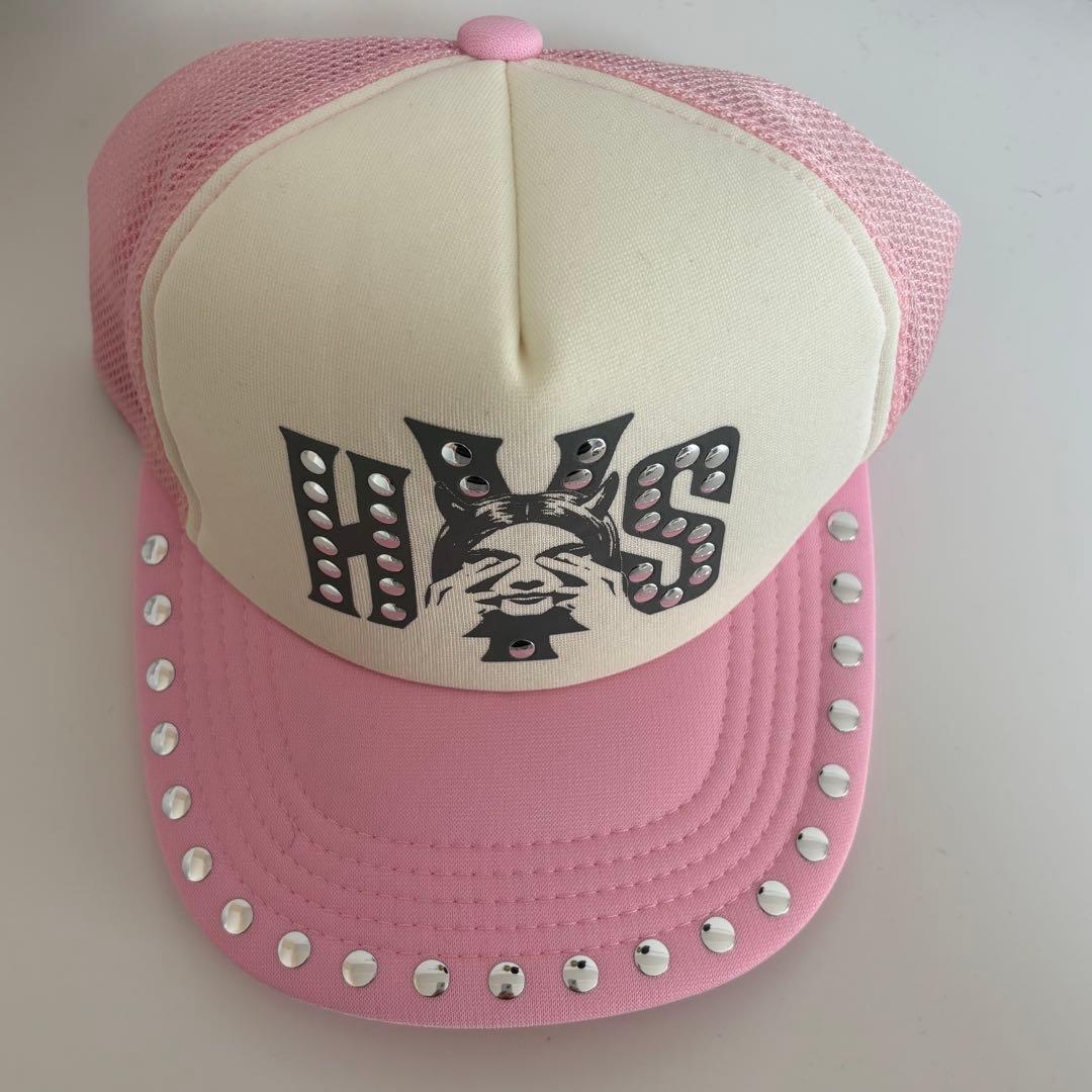 HYSTERIC GLAMOUR SEE NO EVILスタッズメッシュキャップ