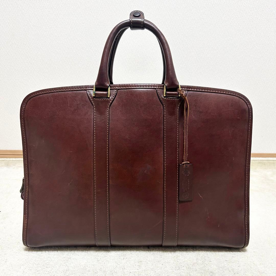美品　インディード　ビジネスバック　BORSA ボルサ　ブリーフケース　レザー