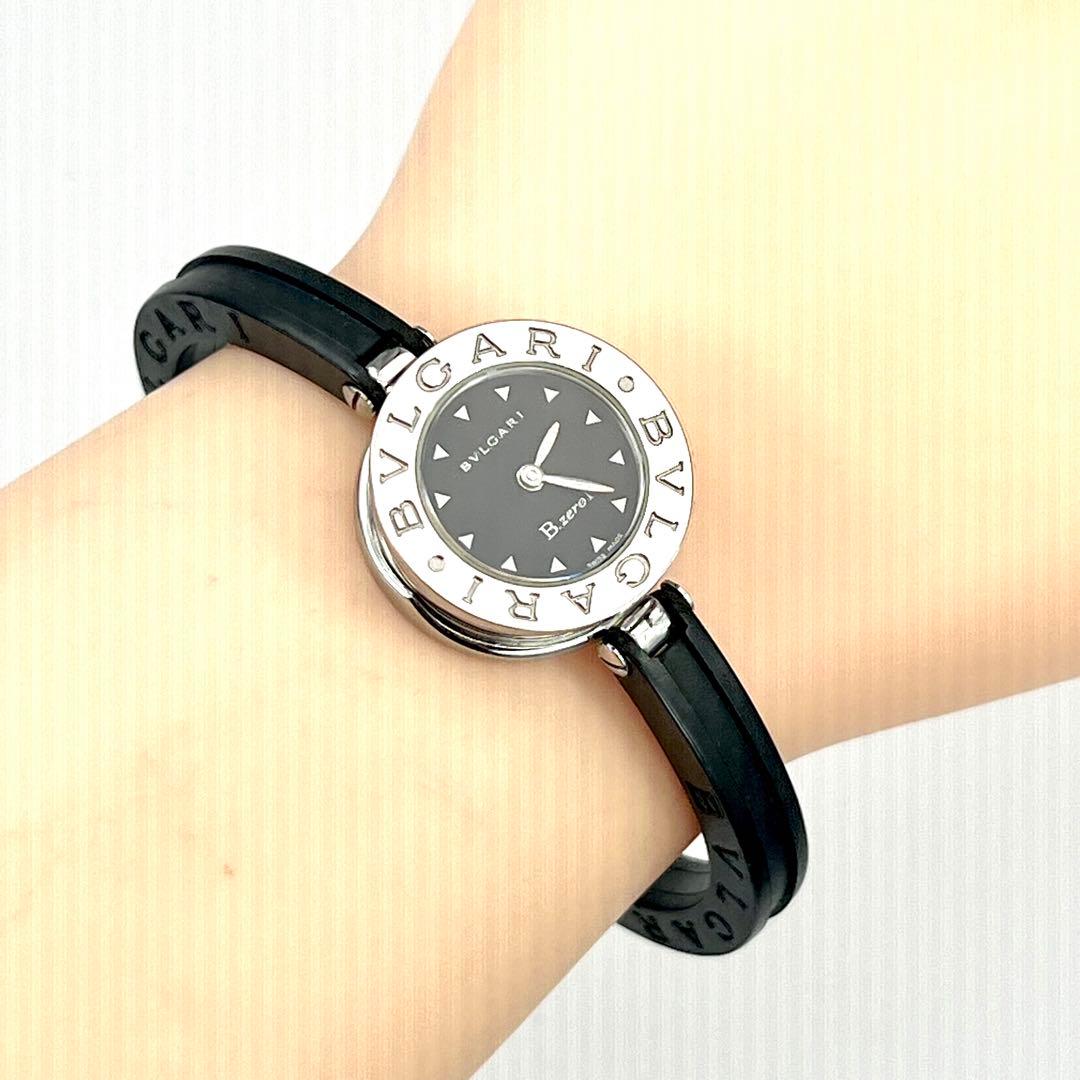 美品✨　BVLGARI ビーゼロワン　BZ22S ブラックバングル　付属品有り