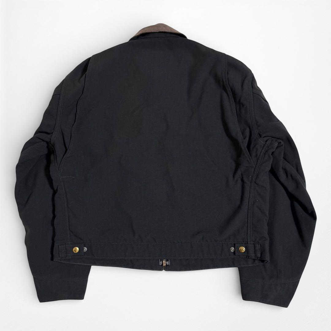 90s 00s カーハート PTL デトロイトジャケット ツイル地 ダークグレー