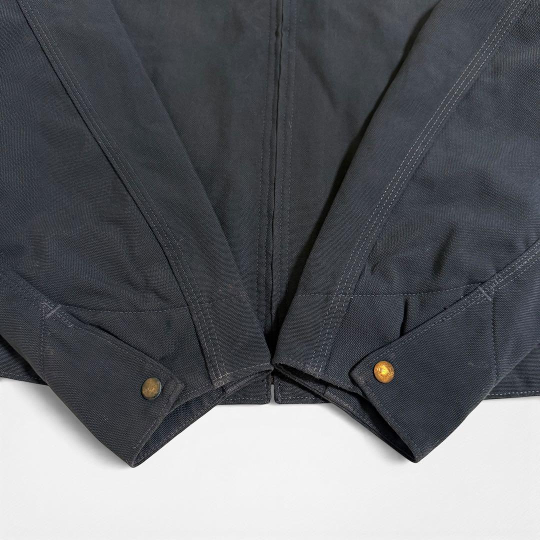 90s 00s カーハート PTL デトロイトジャケット ツイル地 ダークグレー