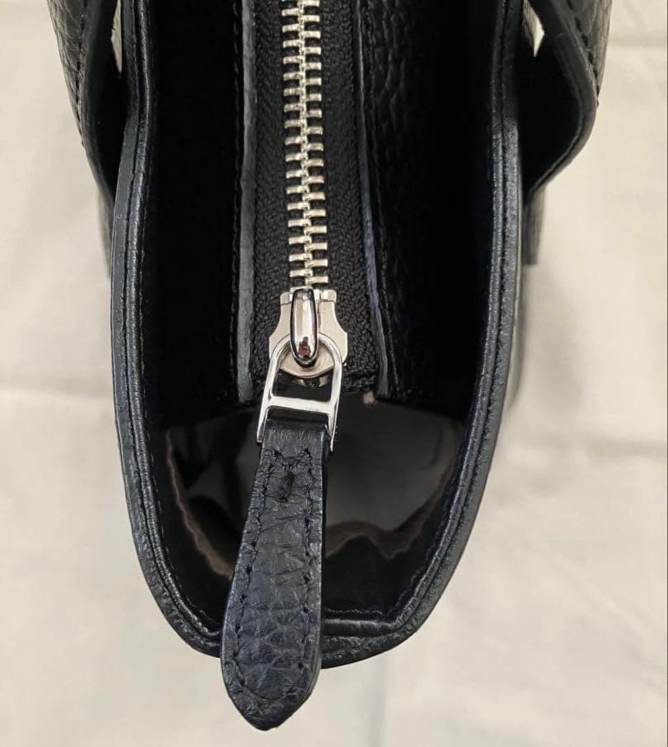 PELLE MORBIDA 黒 レザートートバッグ