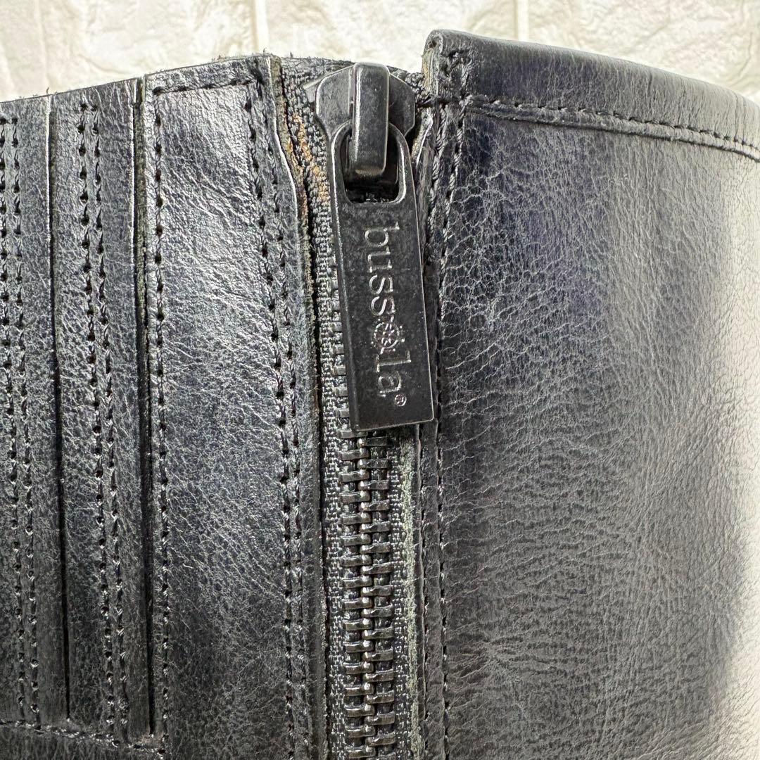 【未使用級】 bussola ロングブーツ エンジニア レザー 24.5