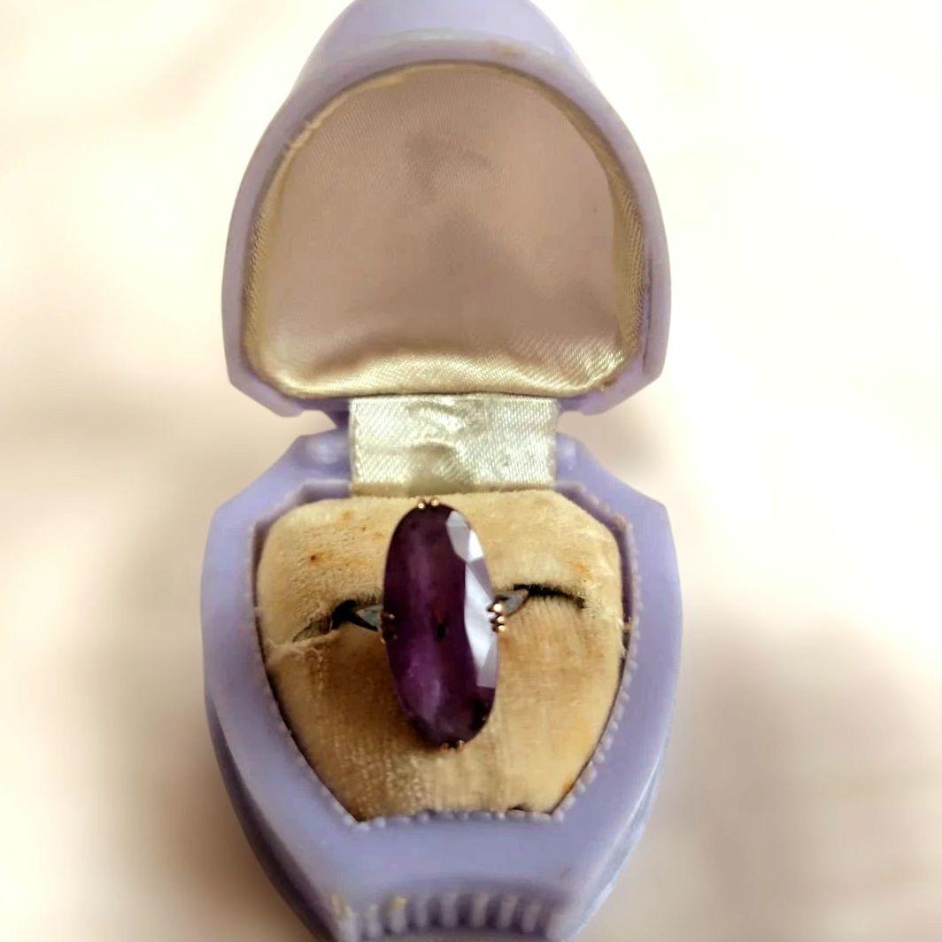 アメジスト指輪１８金