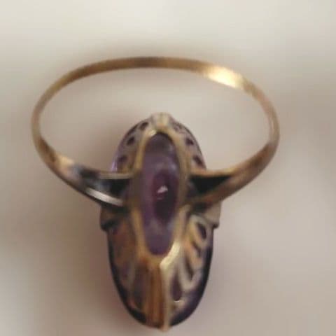 アメジスト指輪１８金