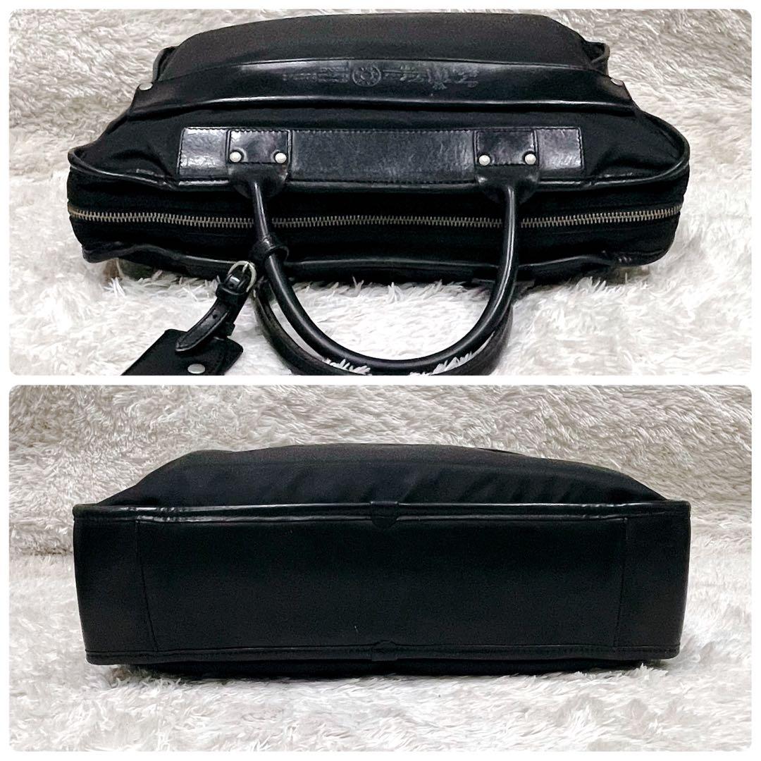 美品 Felisi フェリージ ビジネスバッグ 黒 8637/2 ブリーフケース