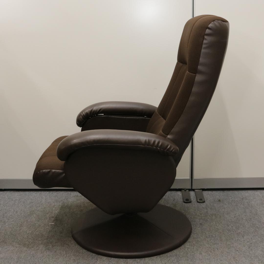 ニトリ パーソナルチェア Dメッシュ ブラウン オットマン付き