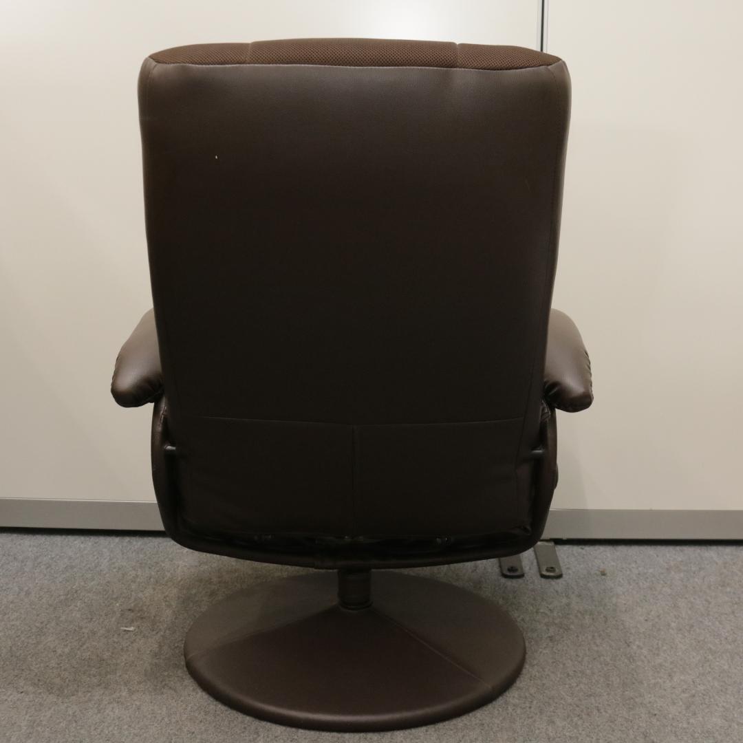 ニトリ パーソナルチェア Dメッシュ ブラウン オットマン付き