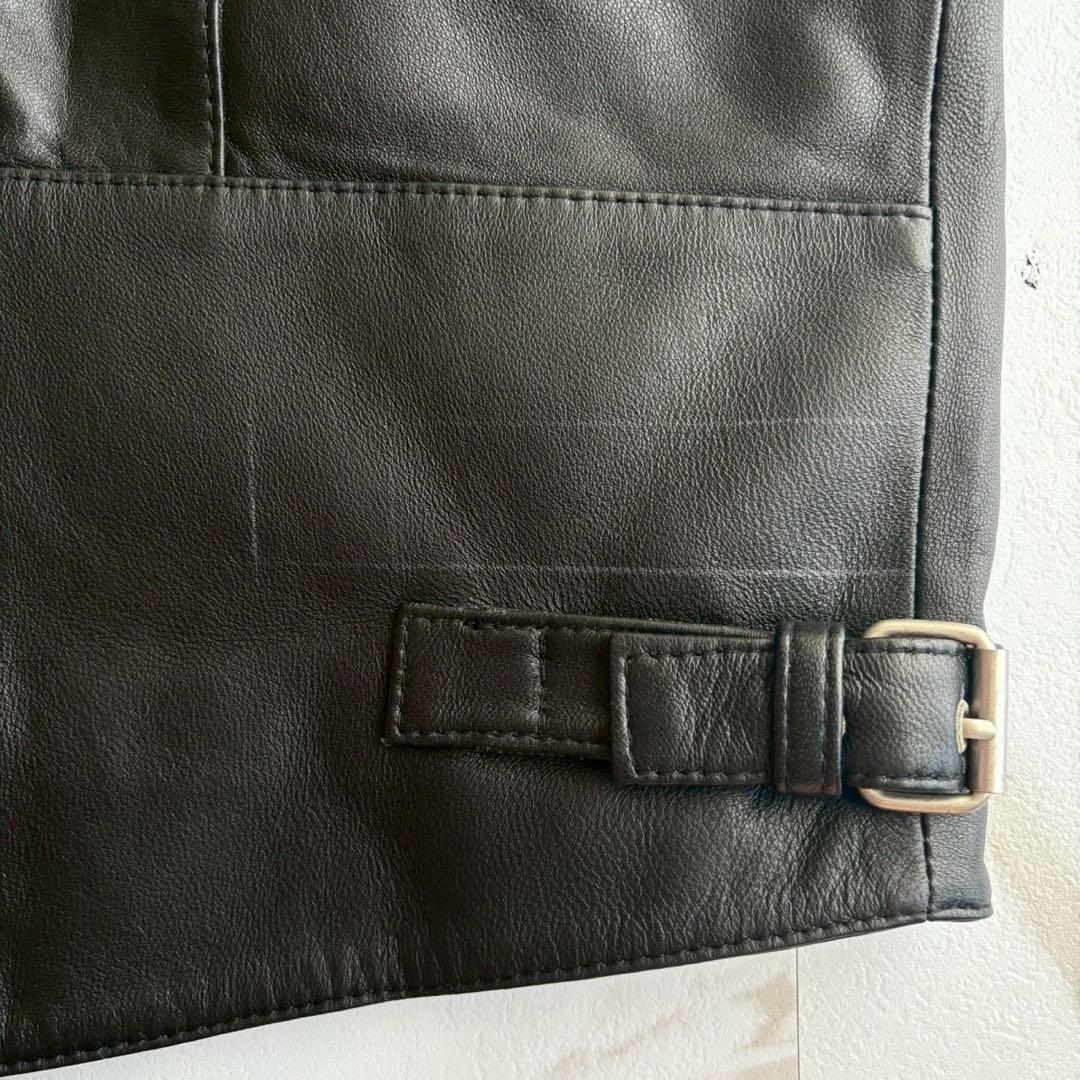 希少◆ハーレーダビッドソン アルパカレザー シングルライダース ジャケット 3L