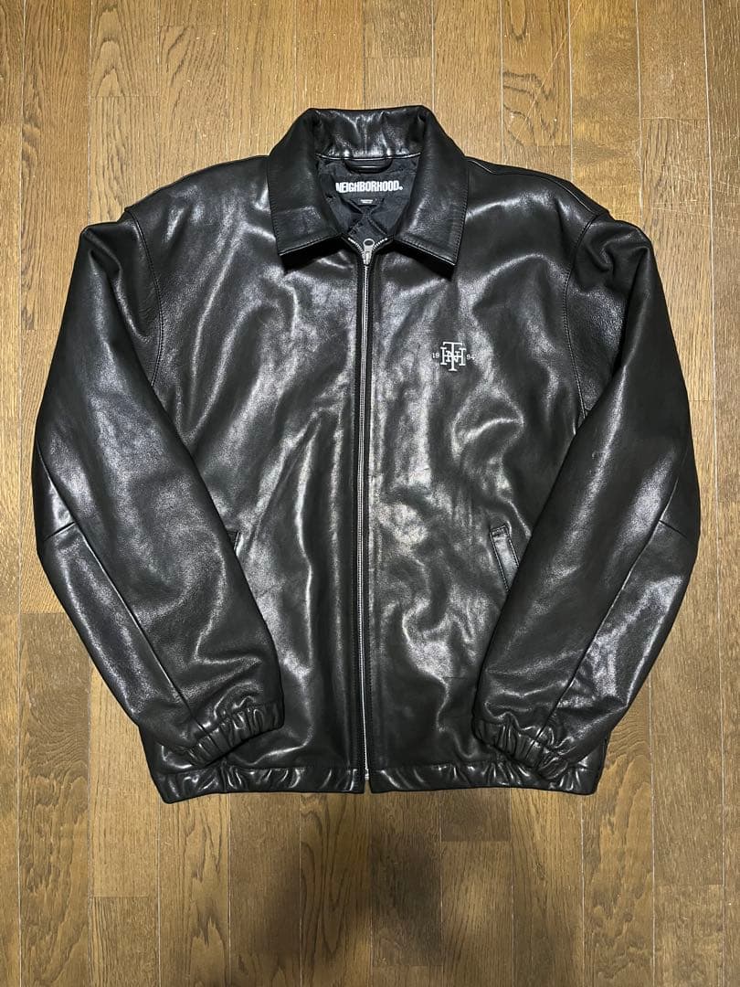 ジャケット・アウター NEIGHBORHOOD LEATHER ZIP WORK JACKET