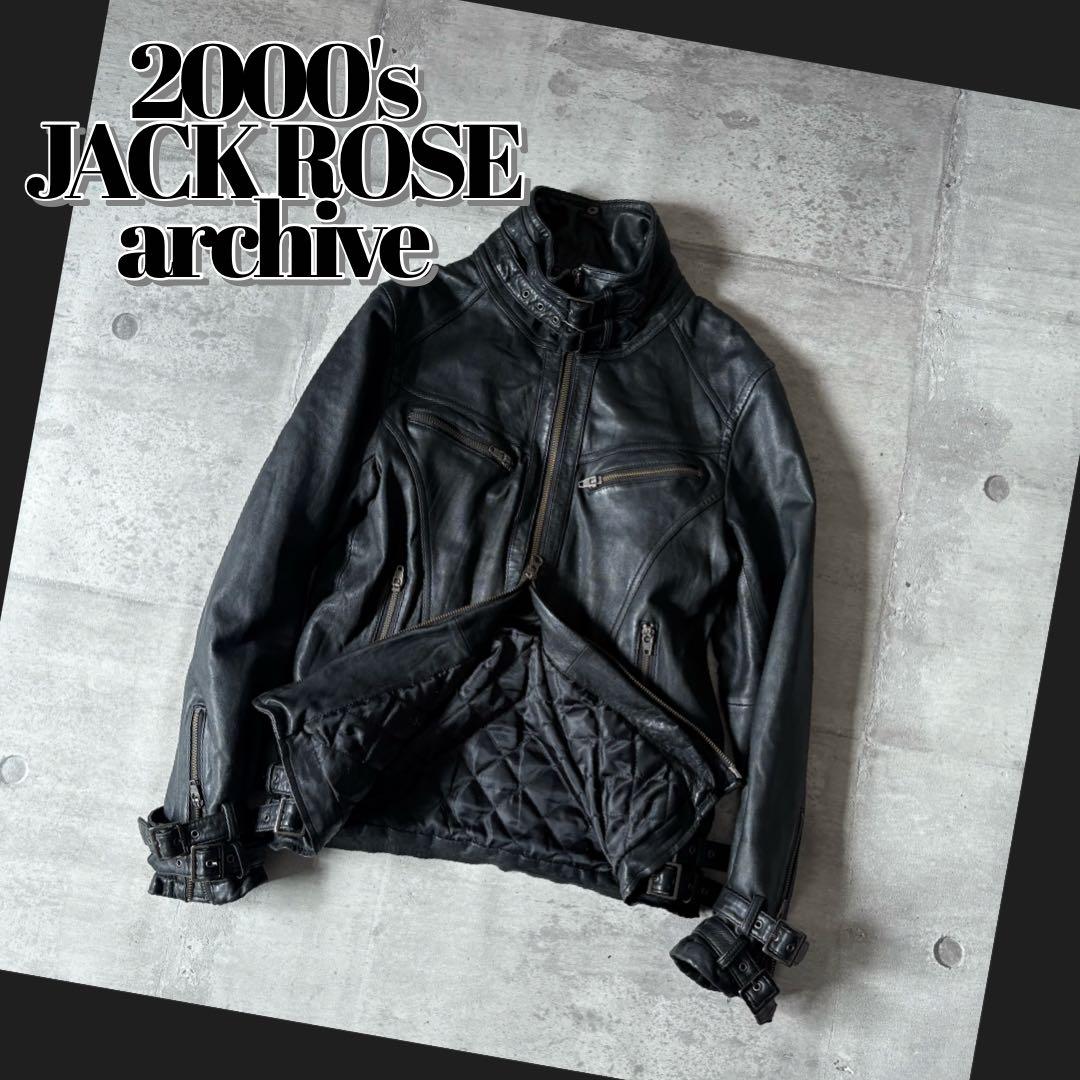 ジャケット・アウター 00s archive JACK ROSE leather jacket y2k