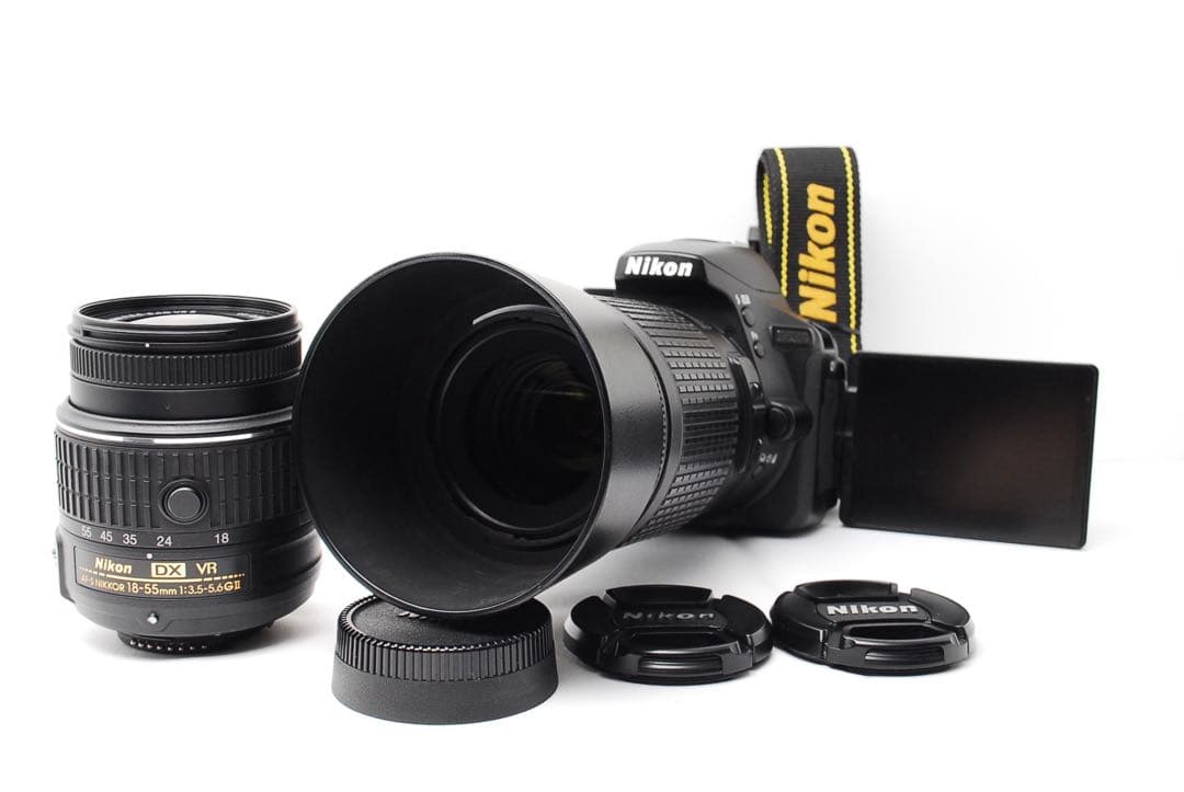Nikon D5500♥️望遠＋標準レンズ付♪撮影の幅広がる豪華セット✨️