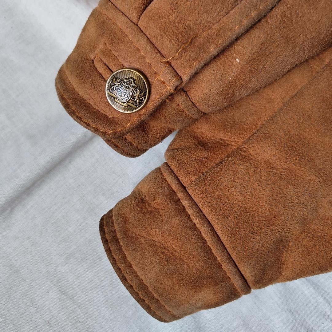 80s90s USA製 スウェード 3rdタイプ トラッカージャケット ムートン