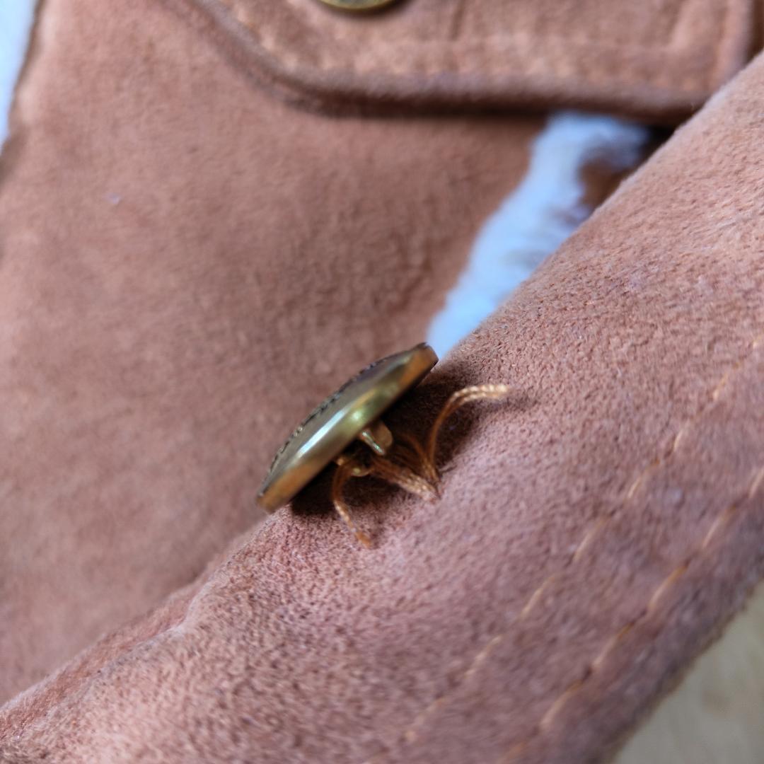 80s90s USA製 スウェード 3rdタイプ トラッカージャケット ムートン